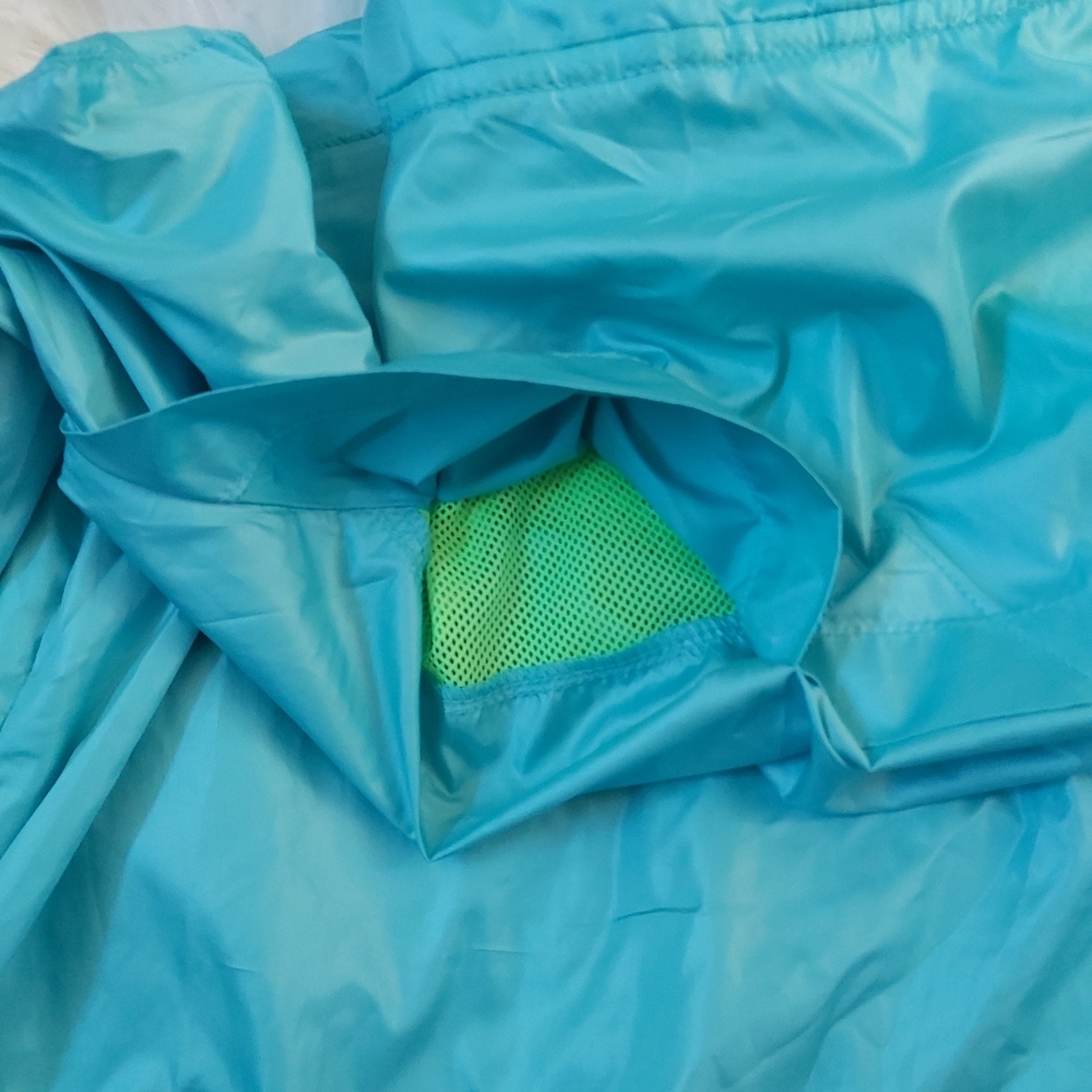 Old Navy Neon green and blue wind breaker jacket - Picture 7 of 9